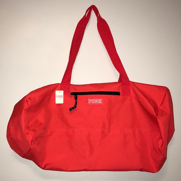 pink brand duffle bag